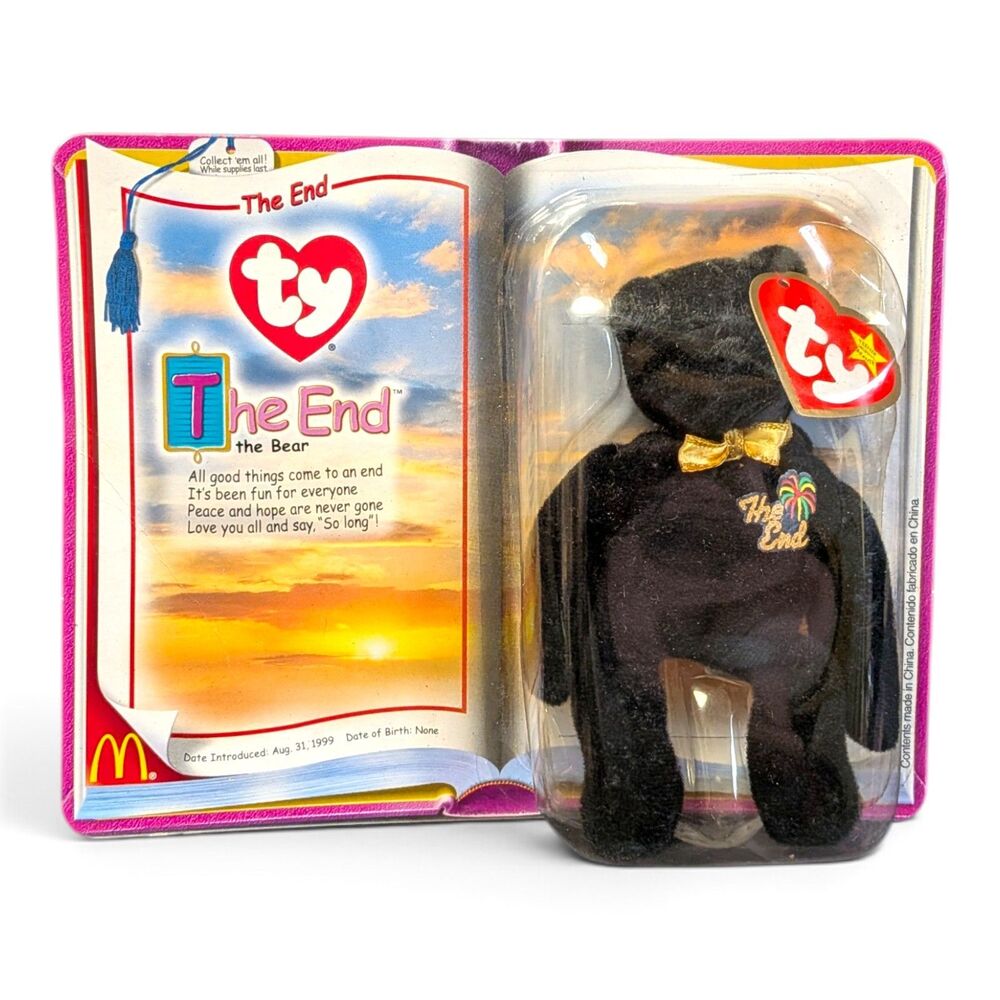 2000 McDonalds Ty Teenie Beanie Babies The End the Bear *In Box*